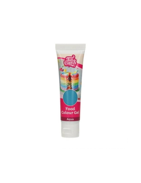 COLORANTE GEL FUNCAKES AZUL AQUA B/30G.