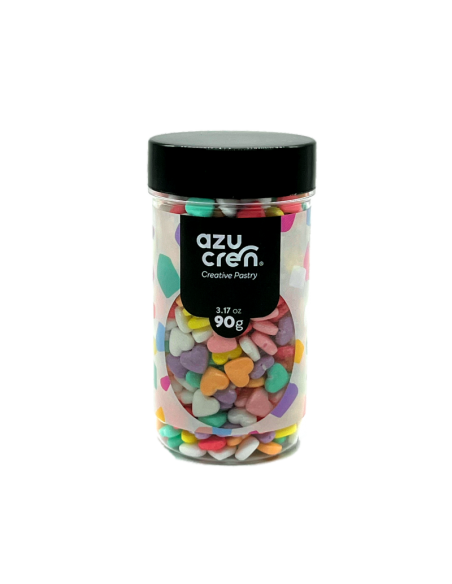 SPRINKLES CORAZONES COLORES AZUCREN B/90 GR