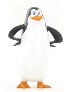 MUÑECO MADAGASCAR PINGÜINO MANOS CINTURA KOWALSKI