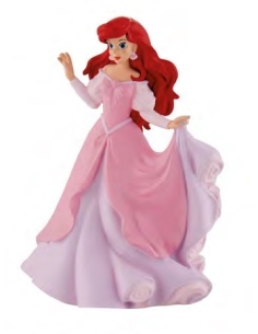 MUÑECO SIRENITA ARIEL VESTIDO ROSA 12312