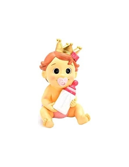 HUCHA BEBE NIÑA CORONA ROSA 1403