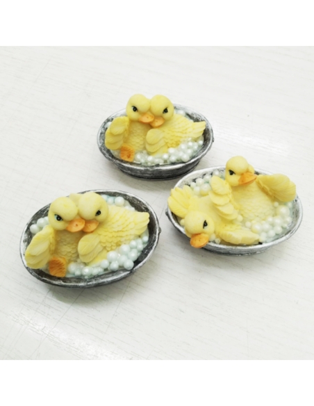 PATOS EN BAÑERA RESINA CERAMICA P.3U