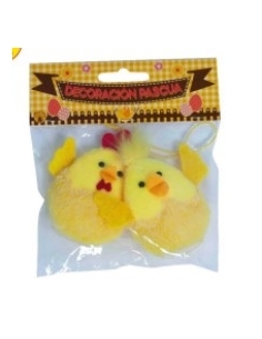POLLITO Y GALLINA COLGANTE 7CM SG4