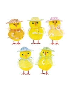 POLLITO GALLINA VESTIDO Y SOMBRERO PQ4795