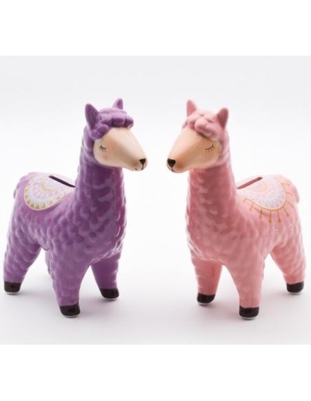 HUCHA LLAMA SURTIDA 19,5 CM