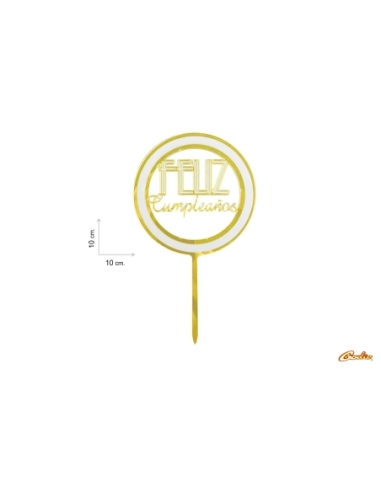 TOPPER FELIZ CUMPLEAÑOS