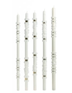 VELA BAUTIZO BLANCA 5X60 300 GRS.