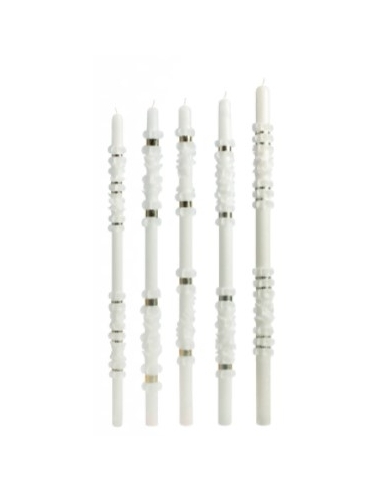 VELA BAUTIZO BLANCA 5X60 300 GRS.