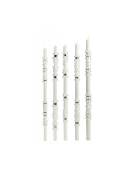 VELA BAUTIZO BLANCA 5X60 300 GRS.