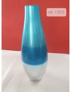 PASHA FLORERO 38CM.DEC.TURQUESA/PLATA 4035-2