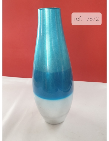 PASHA FLORERO 38CM.DEC.TURQUESA/PLATA 4035-2