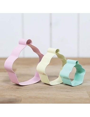 SET 3 CORTADORES GALLETAS - CUPCAKE VARIOS