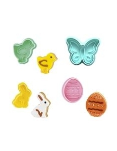 SET 4 MOLDES GALLETA PASCUA