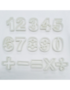 CORTADORES NUMEROS SET 15 PIEZAS