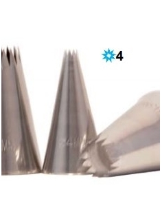 CORNET INOX ABIERTA 4MM 9 PUNTAS