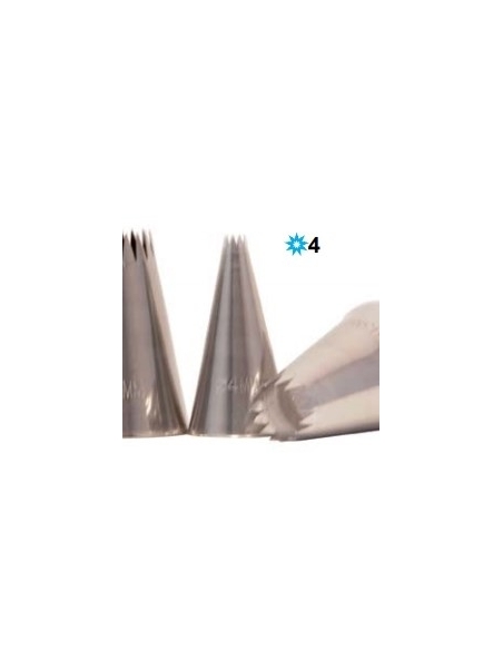 CORNET INOX ABIERTA 4MM 9 PUNTAS
