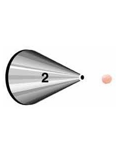 CORNET INOX LISA REDONDA Nº2