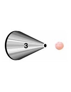 CORNET INOX LISA REDONDA Nº3