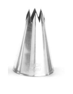 CORNET INOX CERRADA 9 MM 7 PUNTAS