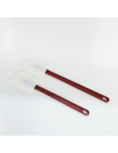 ESPATULA LENGUA MANGO ROJO CUCHARA BLANCA 35CM