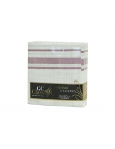 SERVILLETAS GC CLASS 40X40 BISTROT BURDEOS P/50 C/600