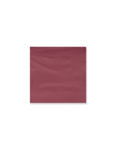 SERVILLETAS MARE BURDEOS 40X40 2C C/ 2400 UNI...