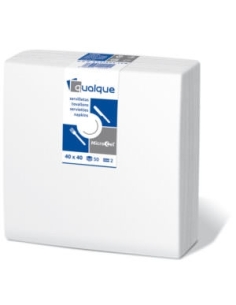 SERVILLETAS 40X40 2C BLANCA QUALQUE P/100 C2400