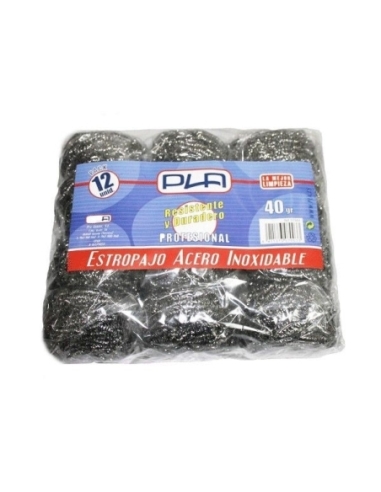 ESTROPAJO ACERO INOX 60 G PACK 8 UND