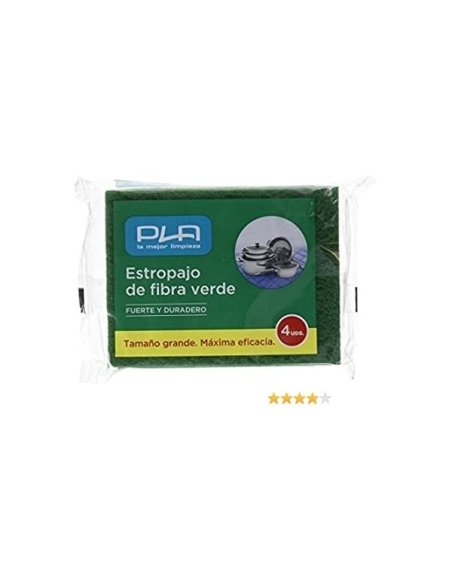 ESTROPAJO FIBRA VERDE PACK 2 UND 01902