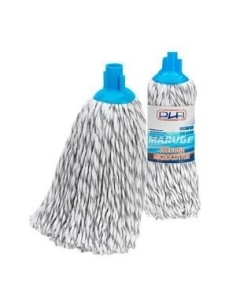 FREGONA MICROFIBRA CON ALGODON GRIS/BLANCA