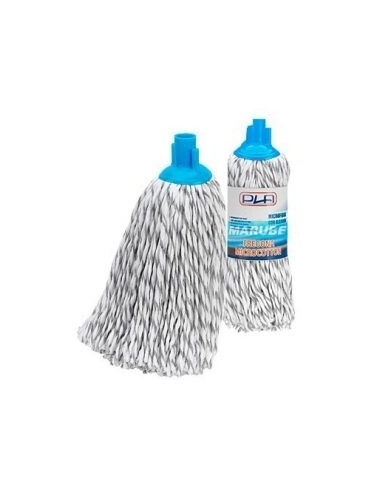 FREGONA MICROFIBRA CON ALGODON GRIS/BLANCA