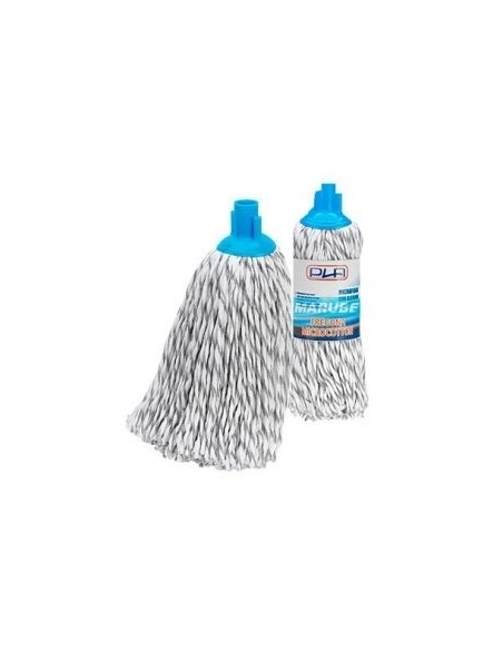 FREGONA MICROFIBRA CON ALGODON GRIS/BLANCA