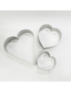 ARO MOLDE CORAZON INOX 12CM X 4,5