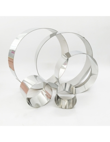 ARO MOLDE REDONDO INOX 22CMX4,5 CM.