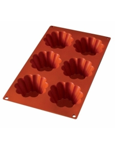 MOLDE SILICONA BRIOCHETE 6 CAVIDADES