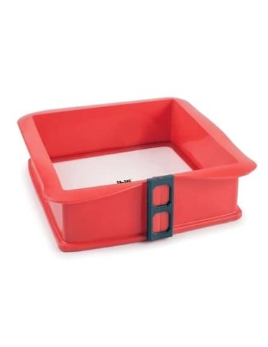 MOLDE DE SILICONA CUADRADO CON BASE DE CRISTAL...