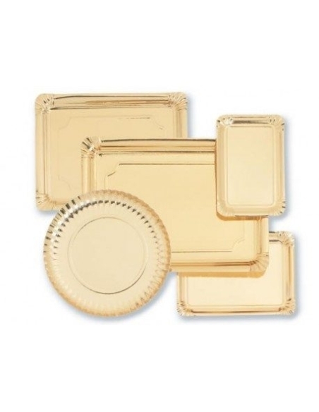 BANDEJA CARTON DORADA LL-6 18X24 PAQ.100 UND.