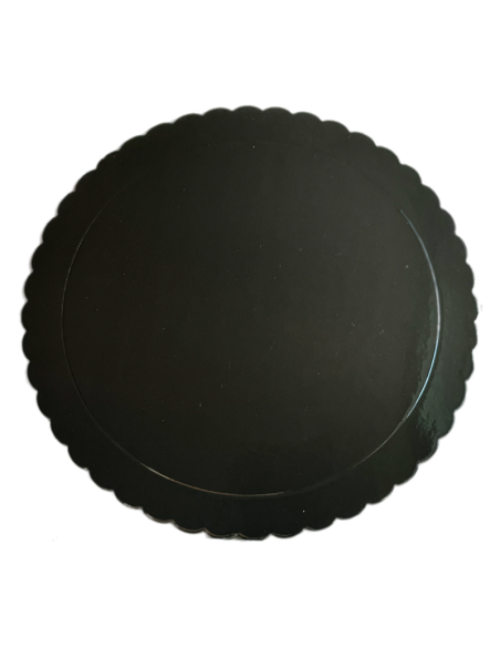 BASE TARTA REDONDA NEGRA 25 CM