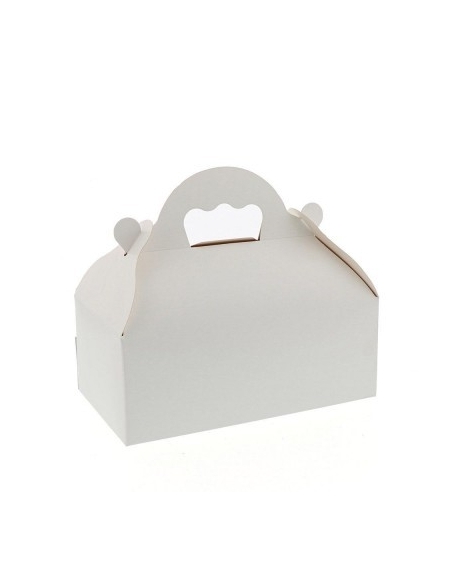 CAJAS CON ASA 20X20X7 BLANCAS PAQ. 50 UND.