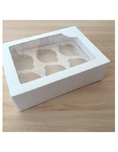 CAJA 6 CUPCAKES BLANCA