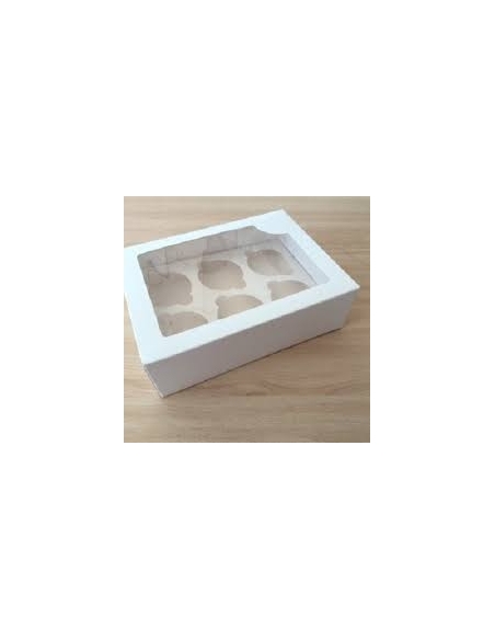 CAJA 6 CUPCAKES BLANCA