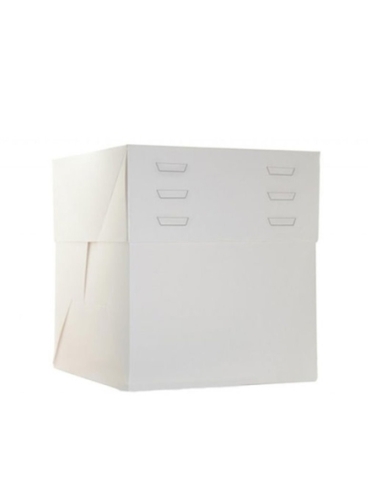 CAJA TARTA BLANCA REGULABLE 40X30X20 A 30 CM