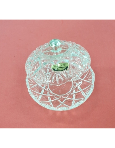 BOMBONERA CRISTAL CON AGARRADERA PLATA 3557/13...
