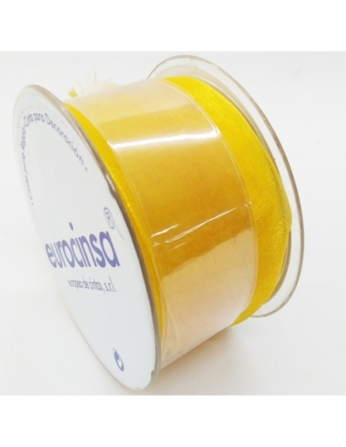 ROLLO CINTA ORGANDY A-40MM C-10 25M AMARILLO