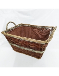 CESTA BICOLOR FORRO PLASTICO 4868/1