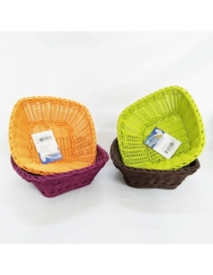CESTO CUADRADO CONICO NARANJA / LILA / MARRON /...