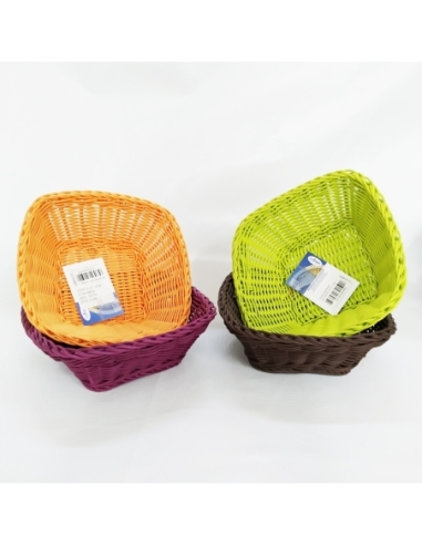 CESTO CUADRADO CONICO NARANJA / LILA / MARRON /...