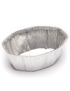 BANDEJA ALUMINIO POLLO OVALADA RF.42600 25x20x10cm C/500...