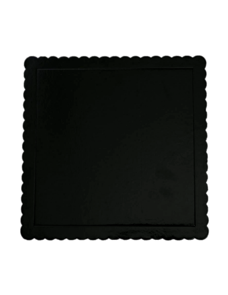 BASE TARTA CUADRADA NEGRA 30X30 CM