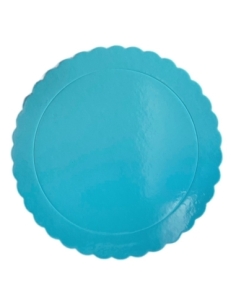 BASE TARTA REDONDA FINA AZUL 35CM